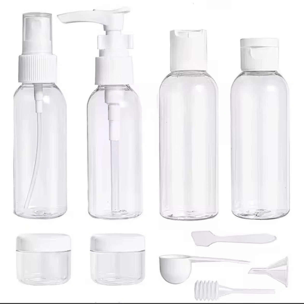 Travel size liquid containers